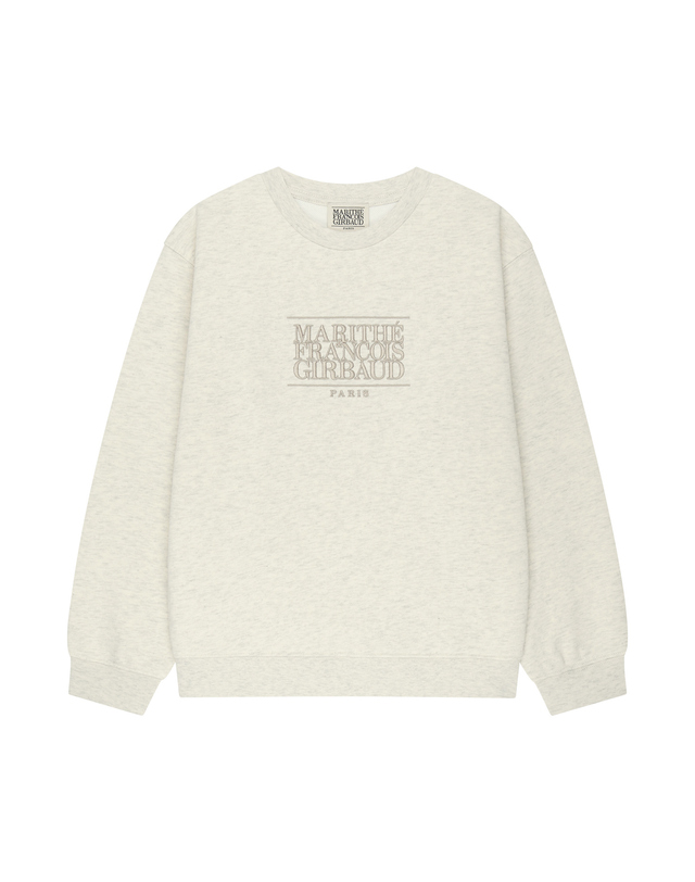 마리떼 키즈 마리떼 키즈 KIDS CLASSIC LOGO SWEATSHIRT oatmeal 착용컷