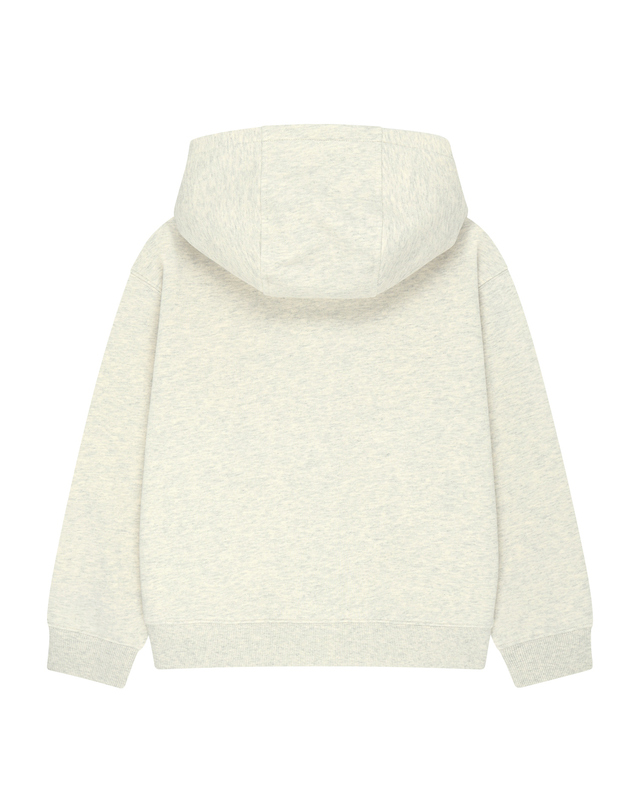 마리떼 키즈 마리떼 키즈 KIDS CLASSIC LOGO EMBROIDERY HOODIE ZIP-UP oatmeal 착용컷