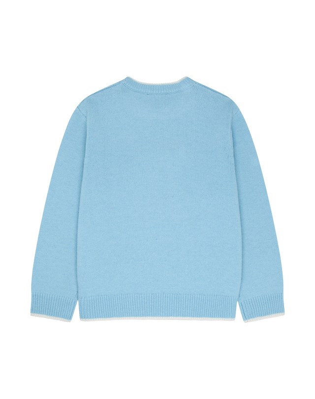 마리떼 키즈 마리떼 키즈 KIDS BEAR KNIT PULLOVER light blue 착용컷