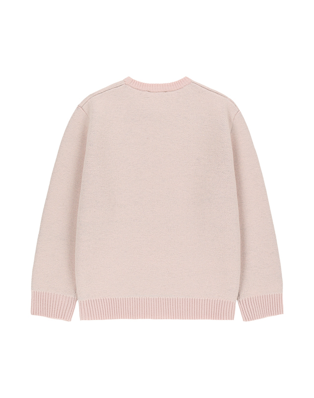 마리떼 키즈 마리떼 키즈 KIDS BEAR CLASSIC LOGO KNIT PULLOVER pink 착용컷