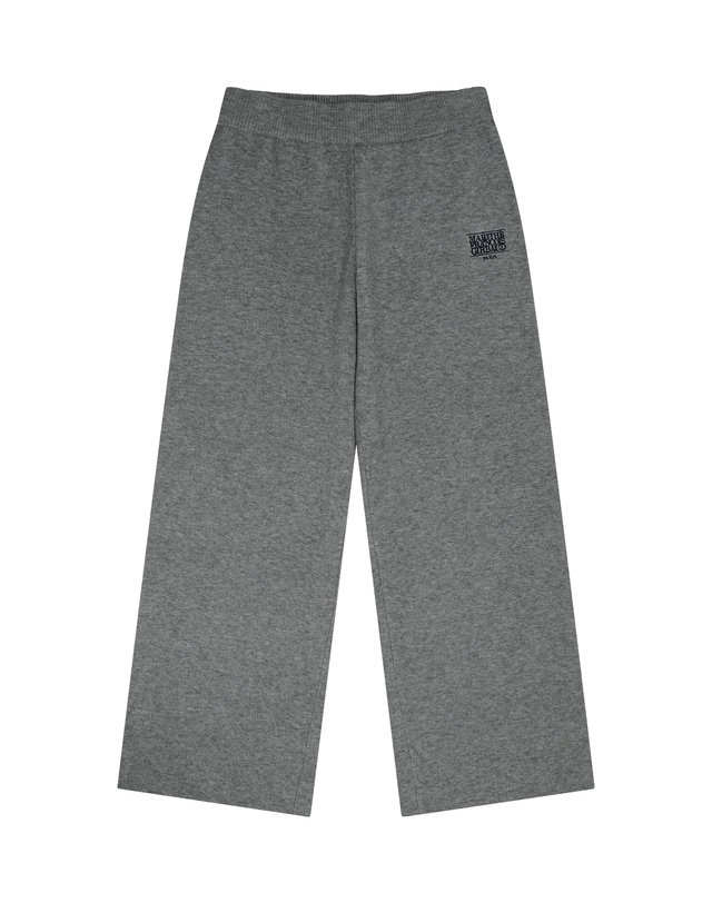 마리떼 키즈 마리떼 키즈 KIDS KNIT WIDE PANTS melange gray 착용컷