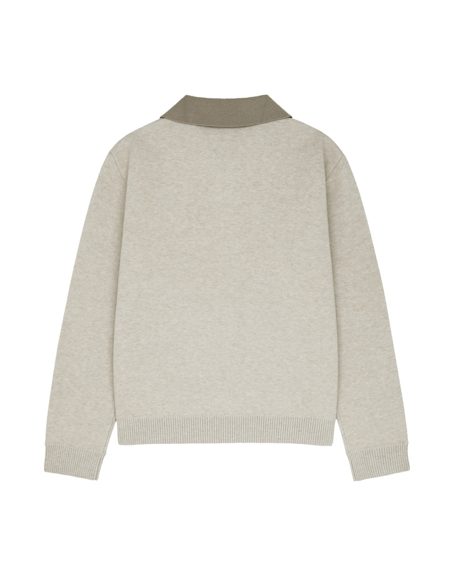 마리떼 키즈 마리떼 키즈 KIDS CLASSIC LOGO COLLAR PULLOVER light beige 착용컷