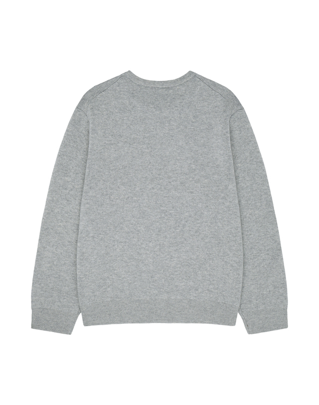 마리떼 키즈 마리떼 키즈 KIDS CLASSIC LOGO KNIT PULLOVER heather gray 착용컷