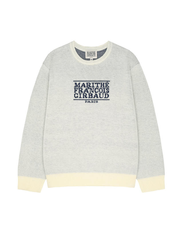 마리떼 키즈 마리떼 키즈 KIDS CLASSIC LOGO KNIT PULLOVER ivory 착용컷