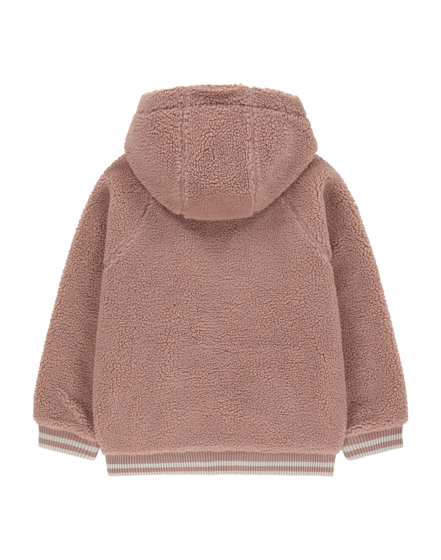 마리떼 키즈 마리떼 키즈 KIDS CLASSIC LOGO HOODED FLEECE JACKET pink 착용컷