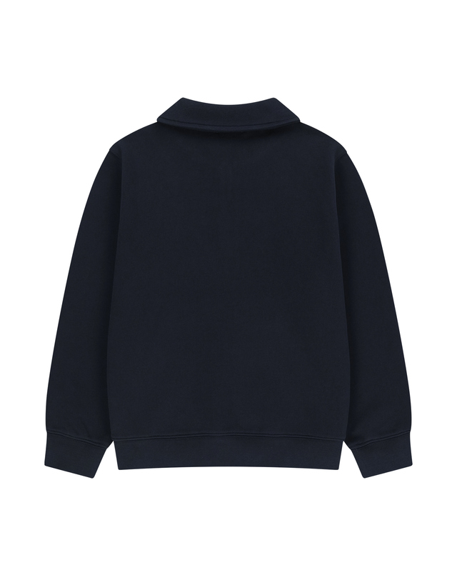 마리떼 키즈 마리떼 키즈 KIDS CLASSIC LOGO HALF-ZIP SWEATSHIRT navy 착용컷