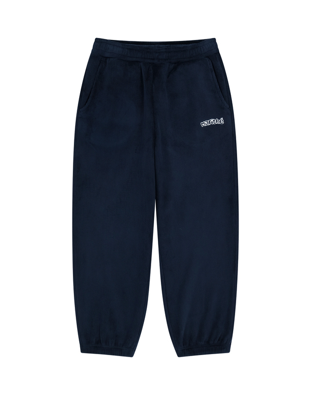 마리떼 키즈 마리떼 키즈 KIDS VELOUR TRACK PANTS navy 착용컷