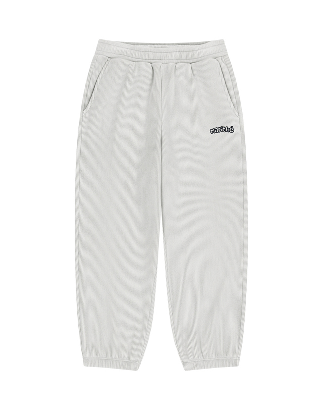 마리떼 키즈 마리떼 키즈 KIDS VELOUR TRACK PANTS light gray 착용컷
