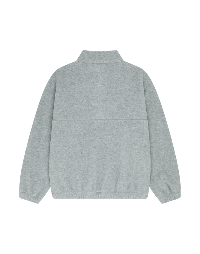 마리떼 키즈 마리떼 키즈 KIDS MICRO CLASSIC LOGO FLEECE ANORAK heather gray 착용컷