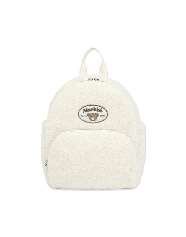 마리떼 키즈 마리떼 키즈 KIDS FLEECE BACKPACK ivory 착용컷