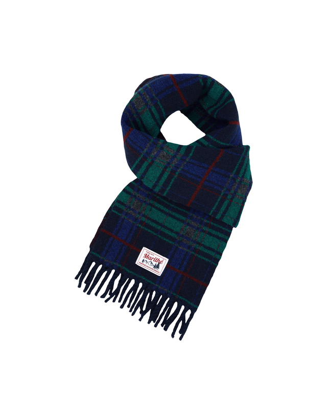 마리떼 키즈 마리떼 키즈 KIDS CHECK MUFFLER navy 착용컷
