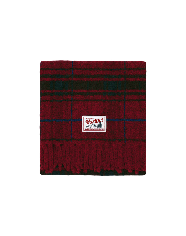 마리떼 키즈 마리떼 키즈 KIDS CHECK MUFFLER burgundy 착용컷