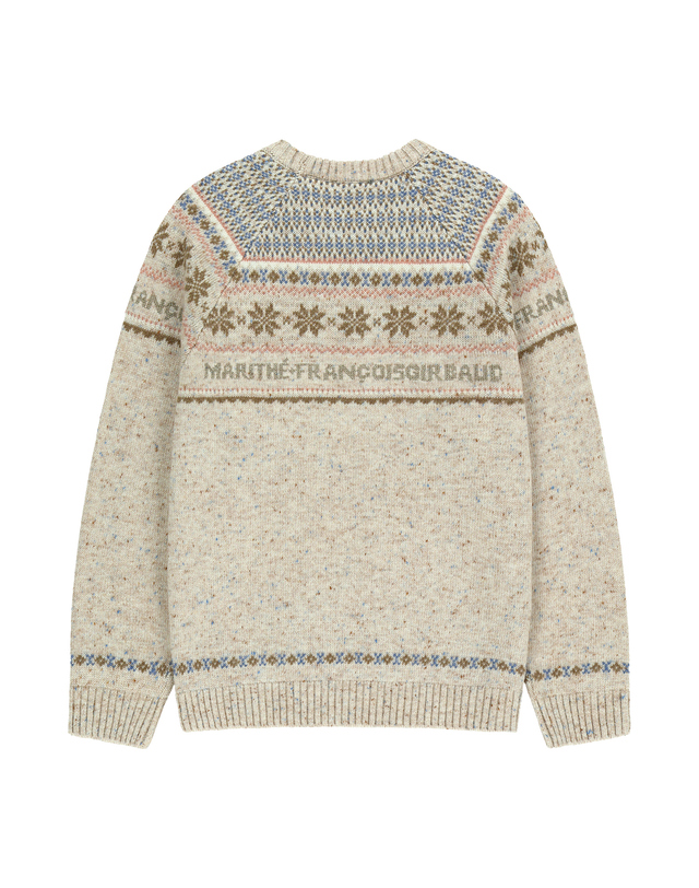 마리떼 키즈 마리떼 키즈 KIDS NORDIC KNIT PULLOVER oatmeal 착용컷