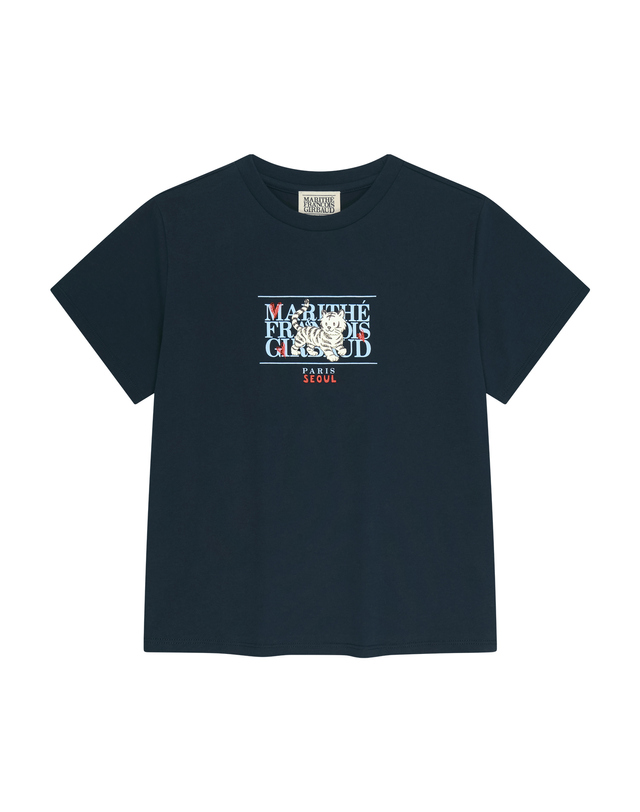 마리떼 키즈 마리떼 키즈 서울 익스클루시브 KIDS SEOUL EXCLUSIVE TEE navy 착용컷