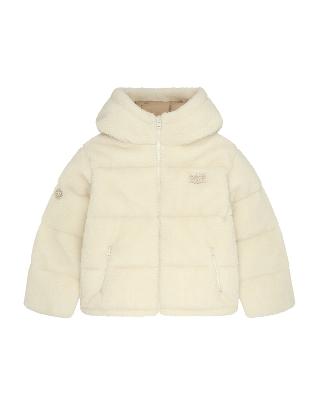 마리떼 키즈 마리떼 키즈 KIDS HOODED FLEECE DOWN JACKET ivory 착용컷