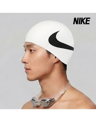 나이키 수모 스윔 빅 로고 실리콘 캡 화이트 NESS8163-100
