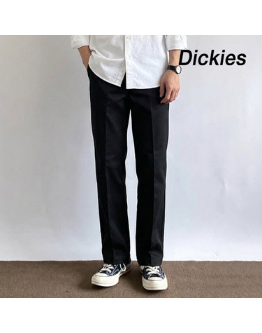 디키즈 남성 면바지 873 슬림핏 스트레이트 워크팬츠 블랙 873BK