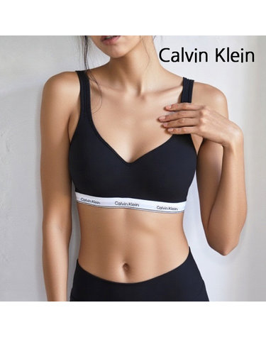 캘빈클라인 여자속옷 밸런스 패딩 와이어 프리 브라렛 블랙 QP3271O-UB1