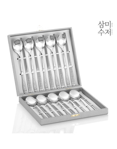 백자 세라믹 수저세트 10P