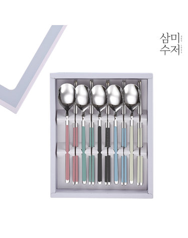 레이디 세라믹 수저 선물세트 5P