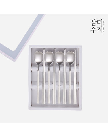일미 무광 한식 수저세트 4P