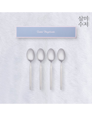 기본 반무광 디저트스푼 4P