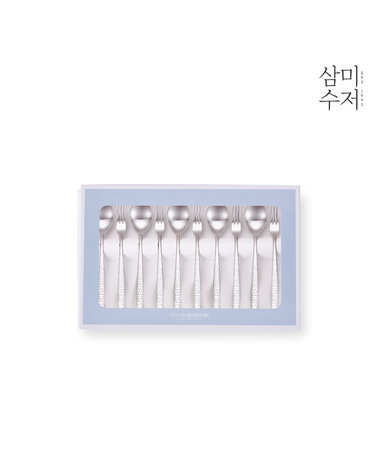 함마톤 무광 티스푼 과일포크세트 10p