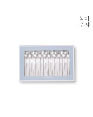 기본2 무광 티스푼 과일포크세트 10p