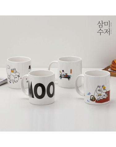 무민 프렌즈 머그컵세트 4P