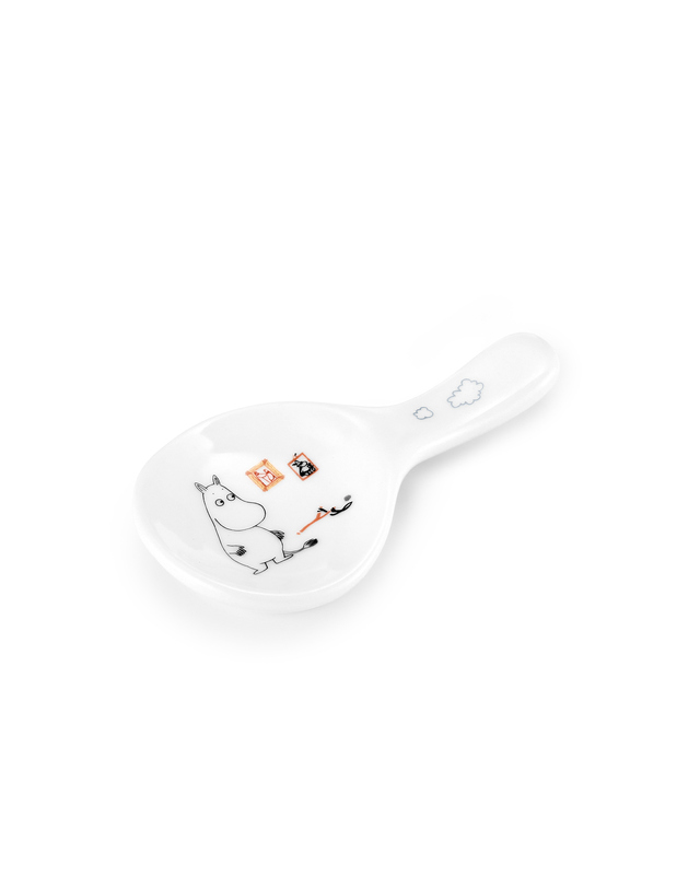 삼미수저 무민 더키친 원형수저받침 1P 착용컷