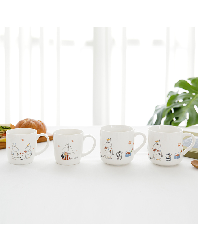 삼미수저 무민 더키친 머그 시리얼머그세트 4P 착용컷