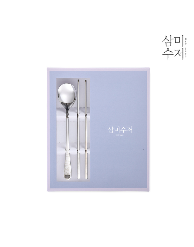 삼미수저 무민 더키친 샌딩 수저세트 10P 착용컷