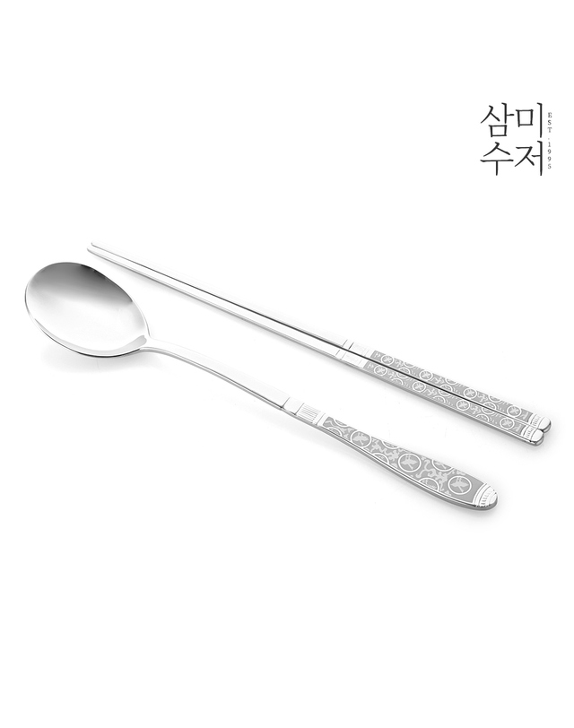 삼미수저 백자 세라믹 수저세트 10P 착용컷