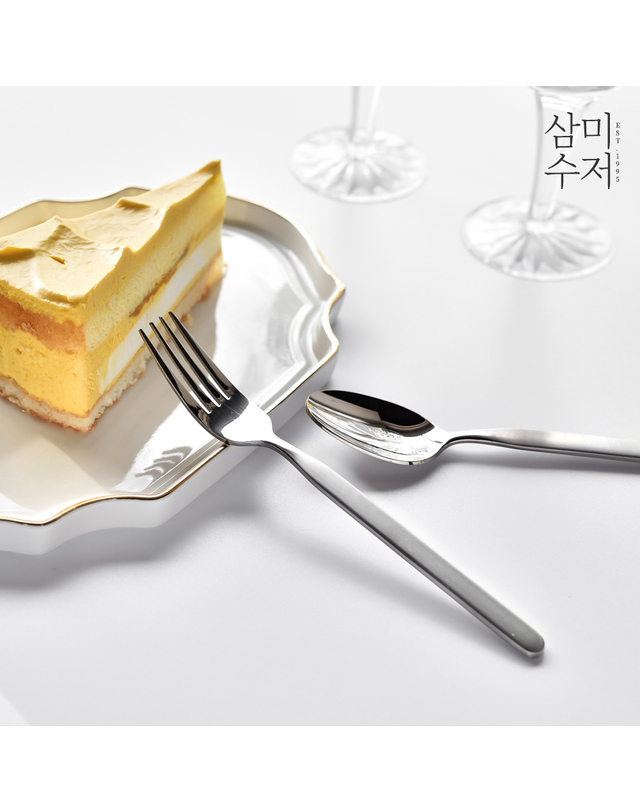 삼미수저 기본 반무광 양식기세트 14P 착용컷