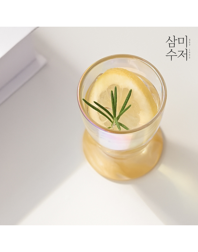 삼미수저 오팔 오로라 아크릴 글라스 소주잔 5P선물세트 착용컷