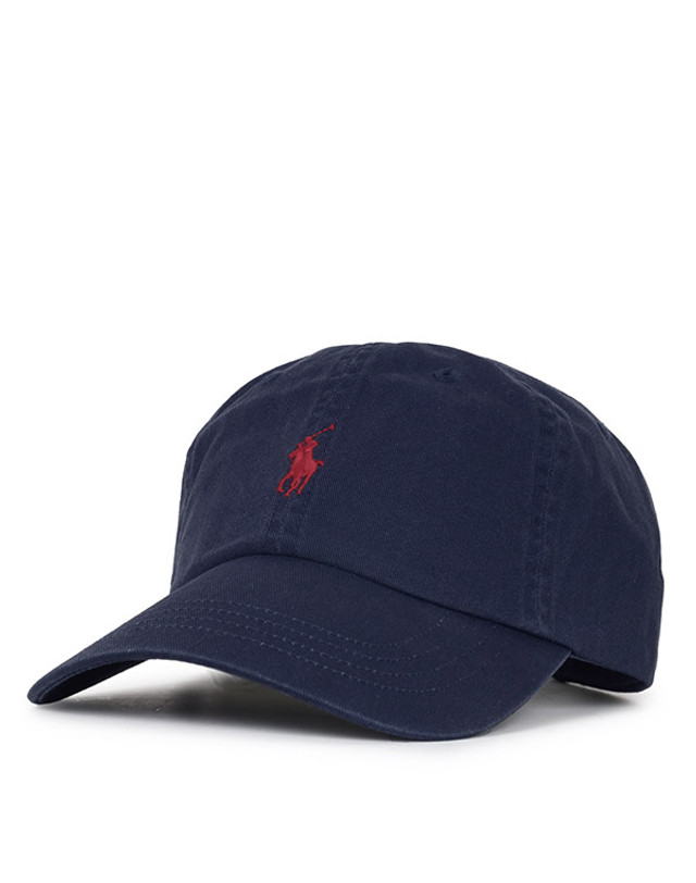 폴로 랄프로렌 폴로랄프로렌 네이비 로고 치노 베이스볼 캡 710548524014 NAVY 착용컷