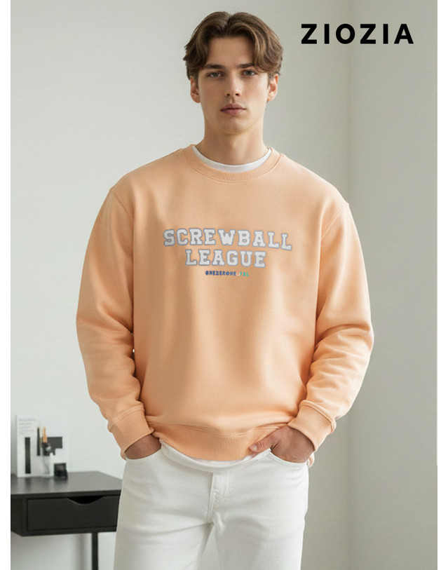 지오지아 [지오지아] [남녀공용]원제로원 맨투맨 티셔츠 A (ABC1TR3601_A) 착용컷