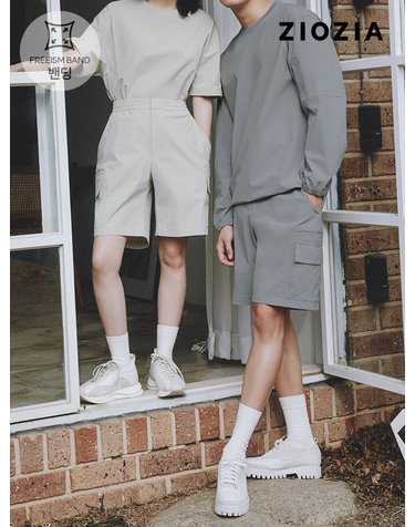 [지오지아] 우븐 스트레치 하프 카고팬츠 (ABD2PH1601)
