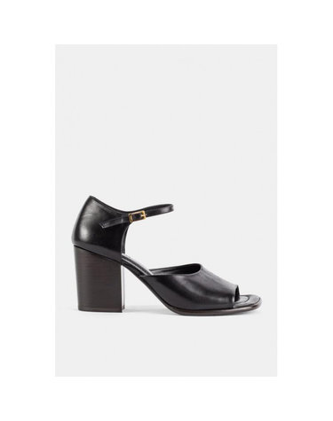 [명품]라프리마 르메르 SQUAREHEELED 샌들 80 MM 인 레더 스퀘어 힐 FO0285 LL0078 999