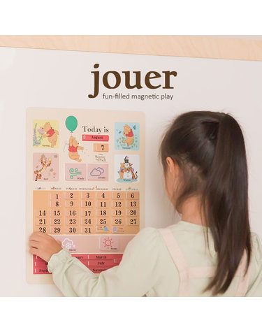 [꼬메모이] 위니더푸 날씨달력 / 달력 사계절 요일 숫자 자석 교구