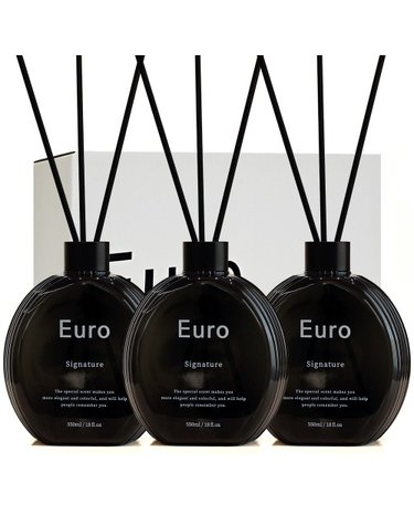 [550ml 3개세트] 유로 시그니처 디퓨저 550ml+리드스틱 실내방향제 인테리어