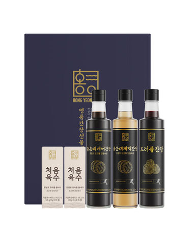 [불로동주유소]오크통단일숙성 명품3종 국상간장선물세트