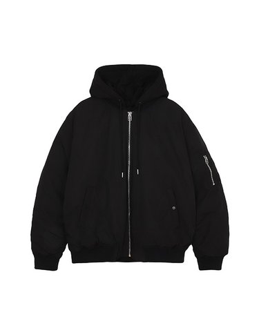 남성) 웰론 후드항공점퍼_AM4WWD802-BK