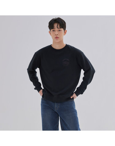 남성) 1도 아트웍 보스쮸리 맨투맨_DN3WTS502-BK
