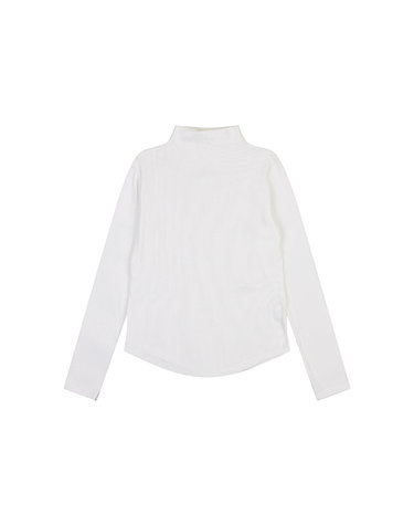 여성)골지 목폴라 티셔츠_BO3WTS655-WH