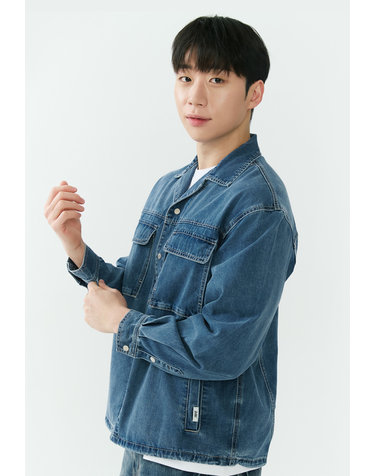 [26SS] 남성) 난스판 인디고 오픈 카라 데님 자켓 DJ AQ1DDJ105-MB