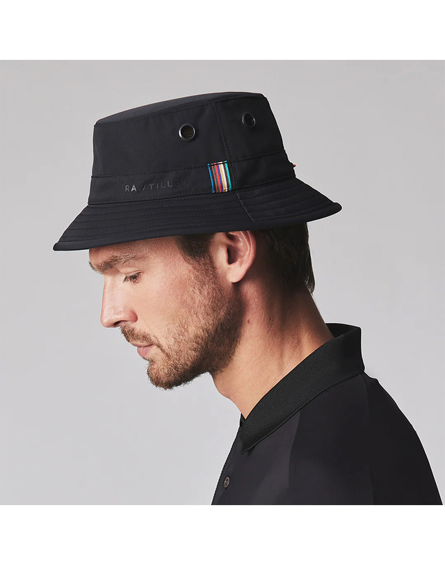 로얄알바트로스 골프 버킷 햇 Royal Albartross X TILLEY BUCKET HAT(Black) 착용컷