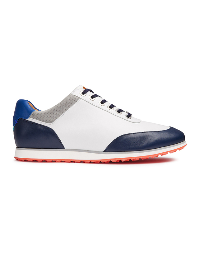 로얄알바트로스 명품 골프화 리치몬드 Richmond white navy/골프 남자 신발 패션용품 착용컷