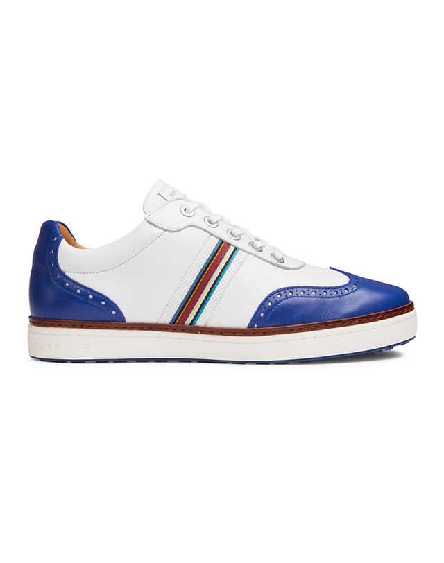 로얄알바트로스 명품 골프화 킹스맨 Kingsman white cobalt/골프 남자 신발 패션용품 착용컷