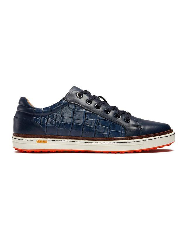 로얄알바트로스 명품 골프화 크로코 Croco blue 블루/골프 남자 신발 패션용품 착용컷